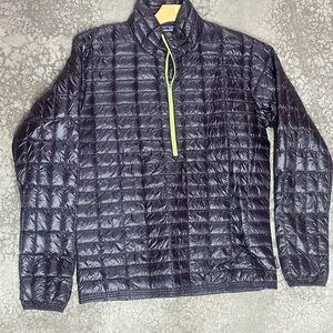 Patagonia Nano Puff 1/4 Zip Pullover Jacket Drak Blue Mens Size M